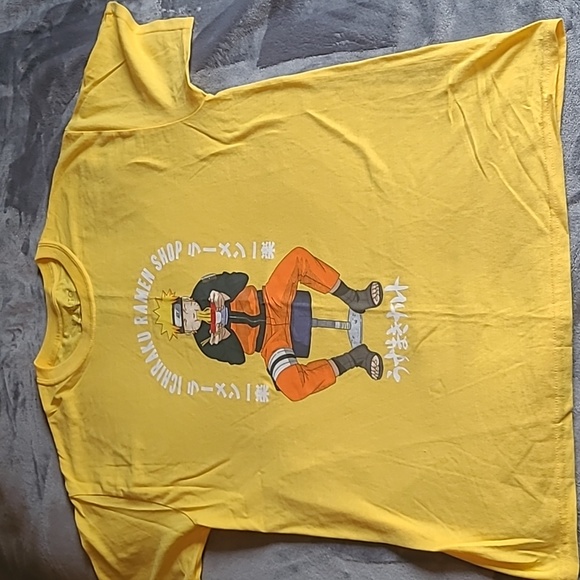 Naruto Shippuden T-Shirt NWOT Yellow - Picture 1 of 4